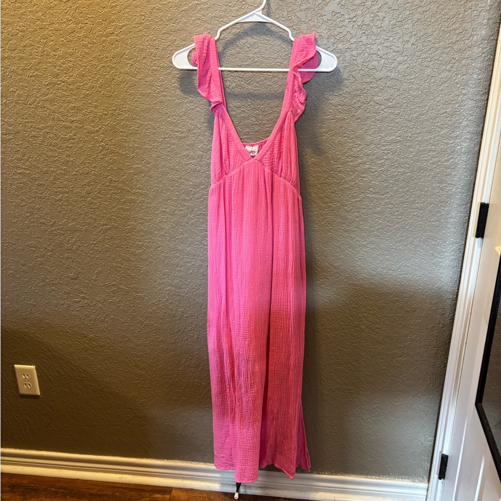 Pink maxi dress